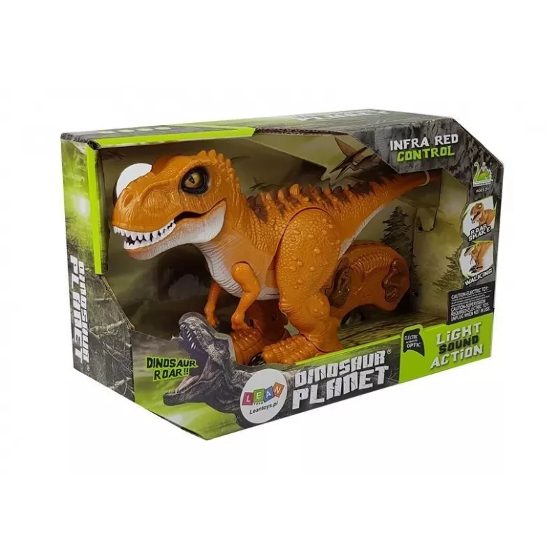 LEAN TOYS Δεινόσαυρος τηλεχειριζόμενος R/C Μπρούντζος Ήχος Φως