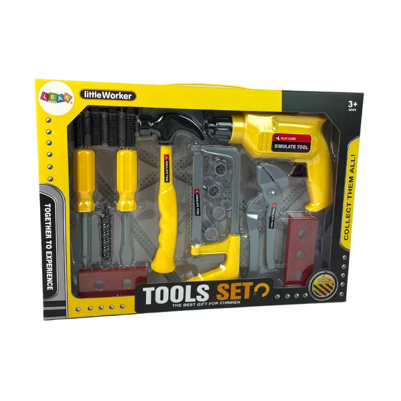 LEAN TOYS DIY Σετ Δράπανο Σφυρί Κατσαβίδι