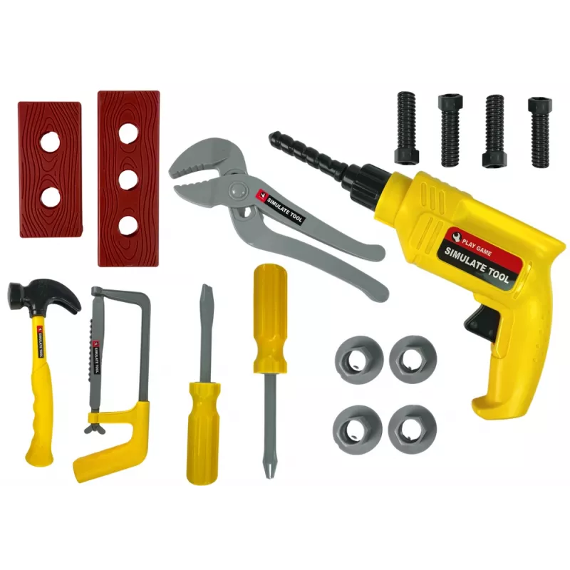 LEAN TOYS DIY Σετ Δράπανο Σφυρί Κατσαβίδι