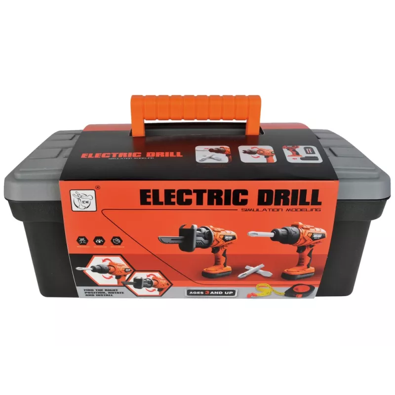 LEAN TOYS Σετ DIY Εργαλειοθήκη Δραπανοκατσάβιδο Μπαταρίας