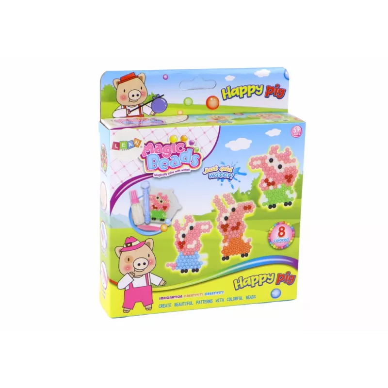 LEAN TOYS Σετ μαγικών χαντρών νερού DIY 8 χρώματα γουρουνάκια