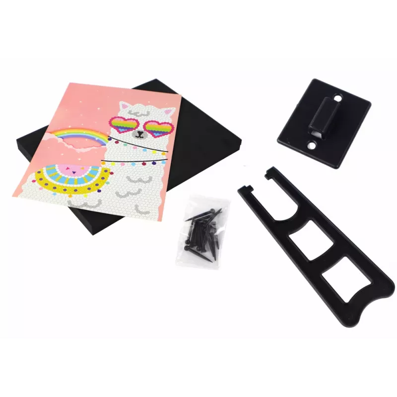 LEAN TOYS Σετ DIY Παγέτες Ψηλοτάκουνα Κορνίζα Κουκουβάγιας Πολύχρωμο