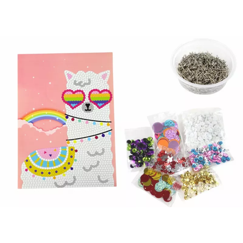LEAN TOYS Σετ DIY Παγέτες Ψηλοτάκουνα Κορνίζα Κουκουβάγιας Πολύχρωμο