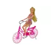 LEAN TOYS Κούκλα σε Ποδήλατο Ροζ