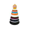 LEAN TOYS Εκπαιδευτική Πυραμίδα με Δαχτυλίδια και Τροχό Πάπιας