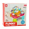 LEAN TOYS τραπέζι μάθησης διαδραστικό μουσικό πάνελ πιάνο 2 σε 1 κόκκινο