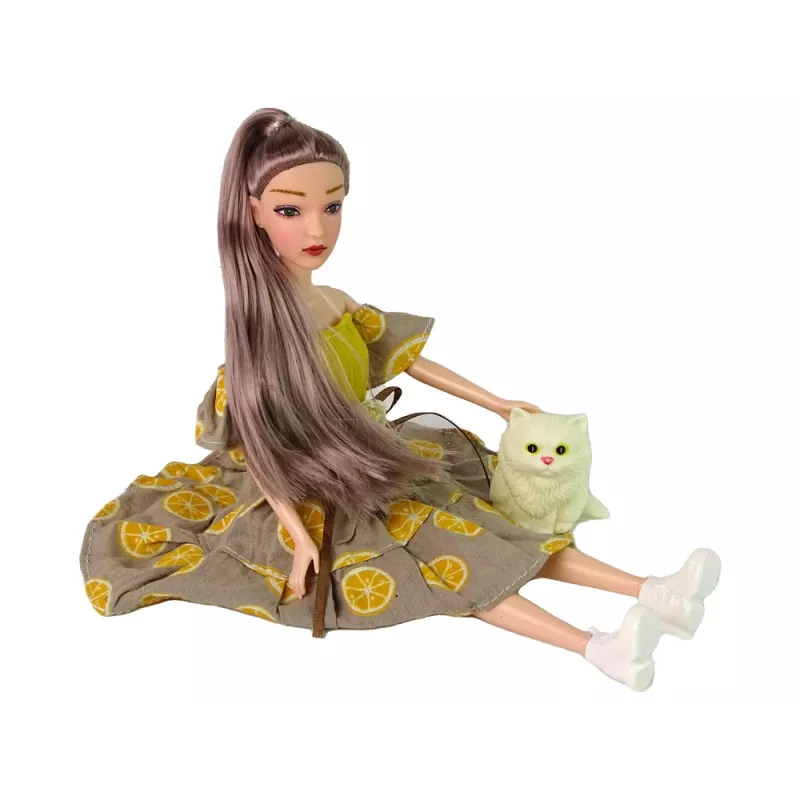 LEAN TOYS Κούκλα Emily με Γάτα Ανεμόμυλο για Παιδιά
