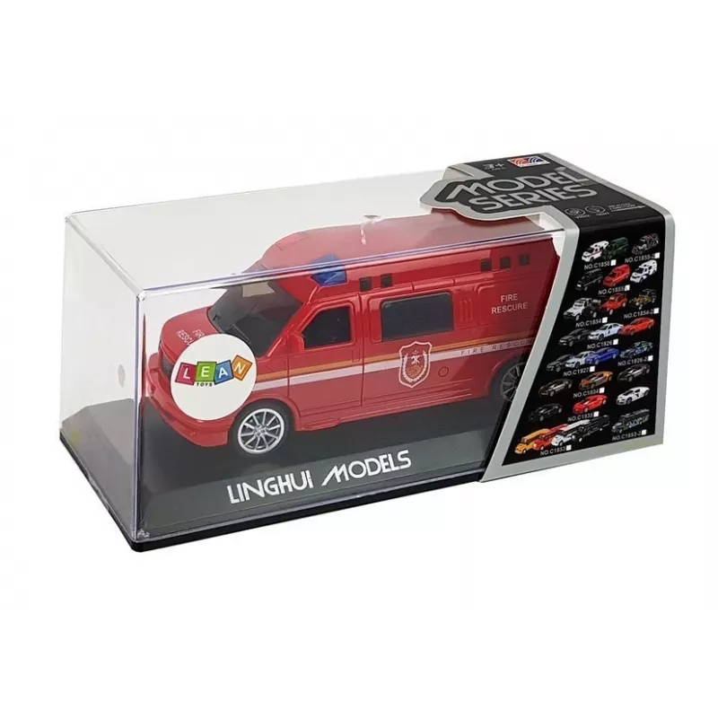 LEAN TOYS Πυροσβεστικό Όχημα με Σχοινί, Φως και Ήχο