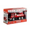 LEAN TOYS Πυροσβεστικό Αυτοκίνητο με Βιδωτή Τσουλήθρα + Εργαλεία