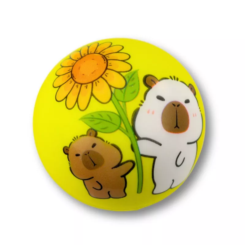LEAN TOYS Μπάλα Αφρού για Παιχνίδι Αναπήδησης Capybara 6,5 cm