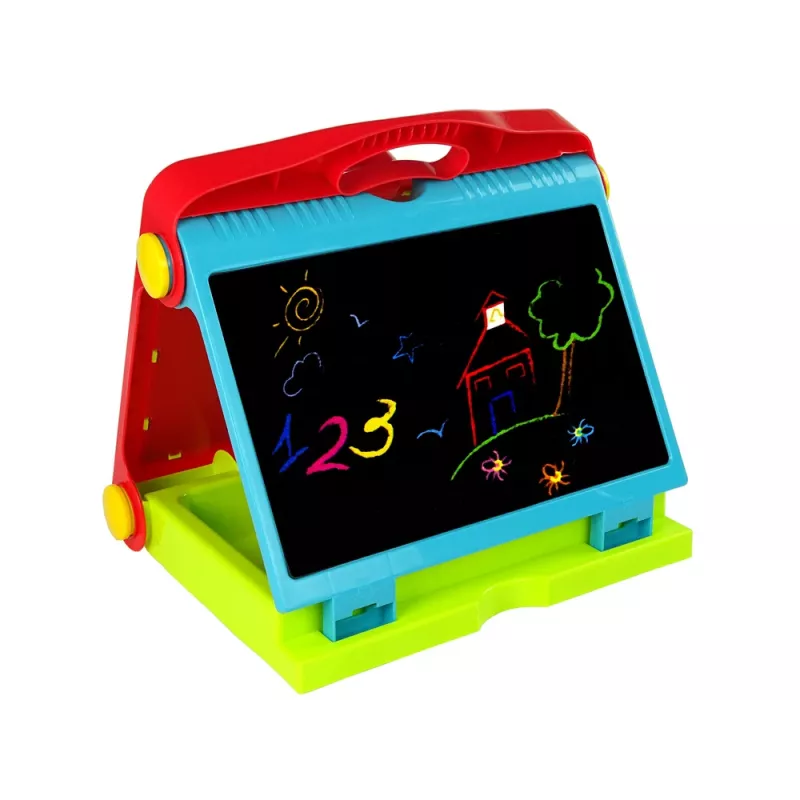 LEAN TOYS Πτυσσόμενη Βαλίτσα 2σε1 Μαυροπίνακας - Κιμωλία και Μαρκαδόρος