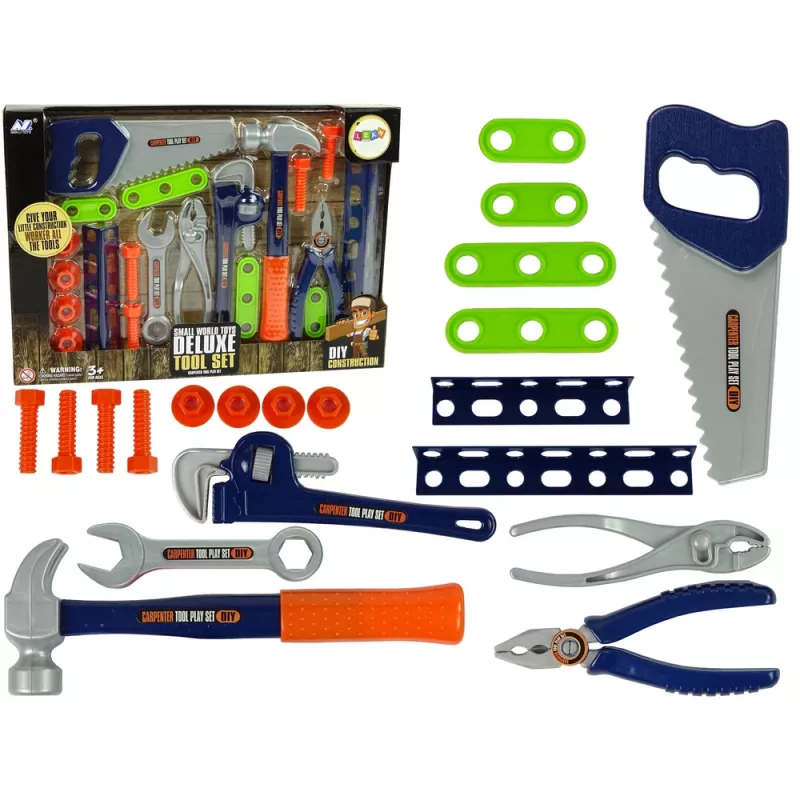 LEAN TOYS Σετ μαστόρων εργαλεία κατσαβίδι σφυρί πριόνι