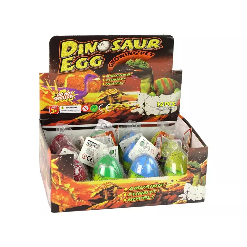 LEAN TOYS Hatching Magic Αυγό Δεινοσαύρου που Μεγαλώνει 6 cm Πολύχρωμο