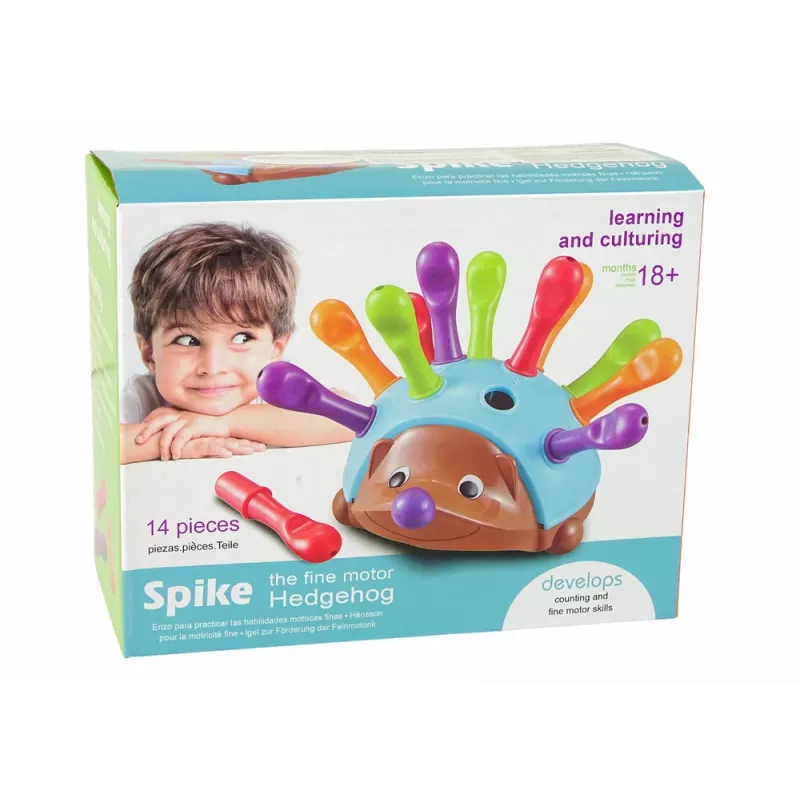 LEAN TOYS Παζλ Σκαντζόχοιρος Μπλε Πολύχρωμα Αγκάθια