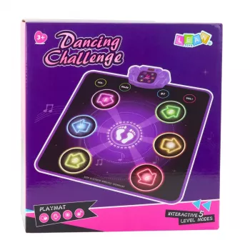 LEAN TOYS διαδραστικό χαλάκι χορού για παιδιά με Bluetooth 5.0, 5 λειτουργίες παιχνιδιού & 3 γλώσσες