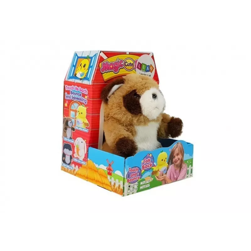 LEAN TOYS διαδραστικό λούτρινο ρακούν για επανάληψη