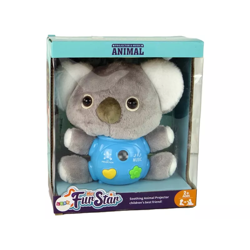 LEAN TOYS Koala Projector Sound Διαδραστικό Παιχνίδι Γκρι