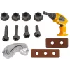 LEAN TOYS Μεγάλη Εργαλειοθήκη DIY + Δραπανοκατσάβιδο Μπαταρίας Σετ Μάστορα