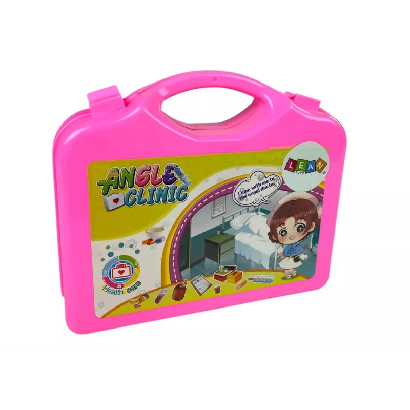 LEAN TOYS Σετ Μικρού Γιατρού Βαλιτσάκι Ροζ Στηθοσκόπιο
