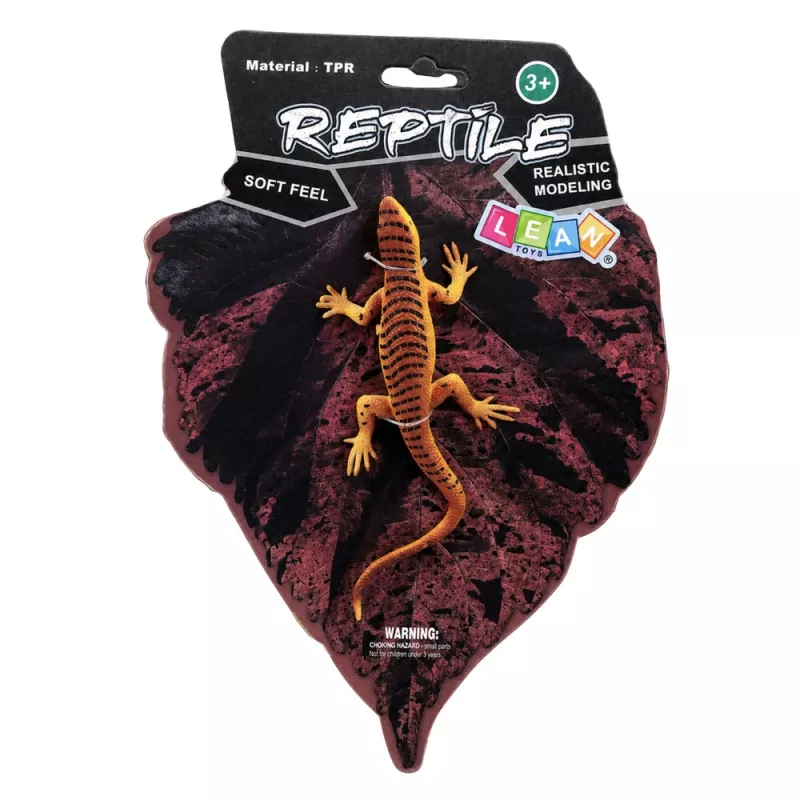LEAN TOYS Echse Vivipar λαστιχένια φιγούρα stretchable ρεαλιστική 12,5 cm