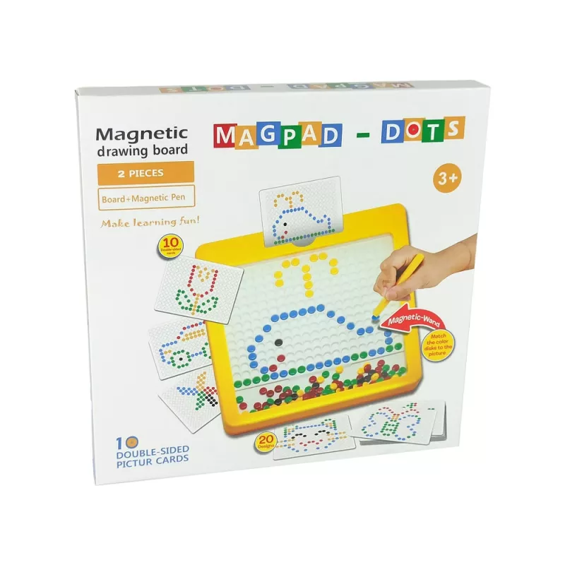 LEAN TOYS Μαγνητικός Πίνακας 100 Κίτρινες Χάντρες