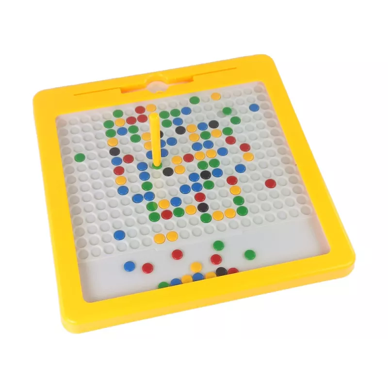 LEAN TOYS Μαγνητικός Πίνακας 100 Κίτρινες Χάντρες
