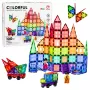 LEAN TOYS Μαγνητικά δομικά τουβλάκια 3D Πάνελ Δημιουργικά STEM Πολύχρωμα 100 τεμ.