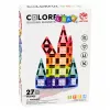 LEAN TOYS Μαγνητικά Δομικά Μπλοκ 3D Πάνελ Κreativ STEM Πολύχρωμα 27 Τεμ.