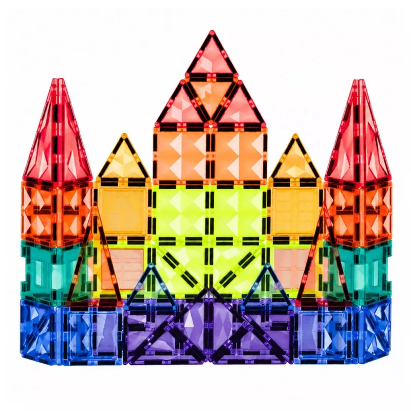 LEAN TOYS Μαγνητικά Δομικά Τουβλάκια 3D Πάνελ Δημιουργικά STEM Πολύχρωμα 73 τεμ.