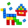LEAN TOYS μαγνητικά τουβλάκια κύβοι πολύχρωμοι 3D κύβοι 160 τεμ.
