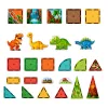 LEAN TOYS Μαγνητικά Δομικά Στοιχεία Δεινόσαυρος Ηφαίστειο 31 τεμ.