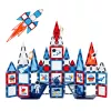 LEAN TOYS Magnetic Space Windows Τουβλάκια 90 τεμάχια – Πλαστικό ABS σετ κατασκευών STEM