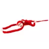 LEAN TOYS Μασκότ λούτρινη μαϊμού με μωρό, κόκκινο 70 cm