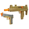 LEAN TOYS Στρατιωτικό Σετ Όπλο Μάσκα Κυάλια Γιλέκο Πυξίδα