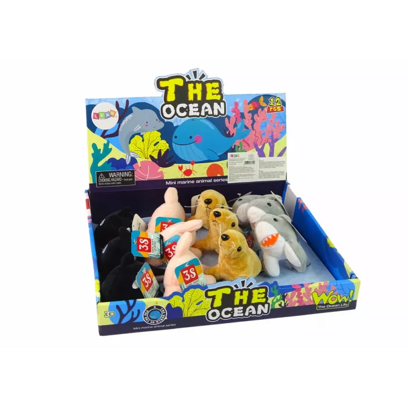 LEAN TOYS Μίνι Λούτρινα Θαλάσσια Ζώα 4 Μοντέλα
