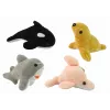 LEAN TOYS Μίνι Λούτρινα Θαλάσσια Ζώα 4 Μοντέλα