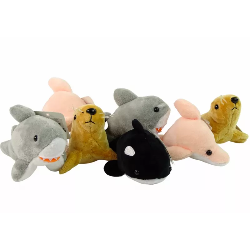 LEAN TOYS Μίνι Λούτρινα Θαλάσσια Ζώα 4 Μοντέλα