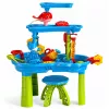 LEAN TOYS Πολυεπίπεδο τραπέζι νερού με καρέκλα, αξεσουάρ και φόρμες, 63 cm