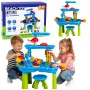 LEAN TOYS Πολυεπίπεδο τραπέζι νερού με καρέκλα, αξεσουάρ και φόρμες, 63 cm