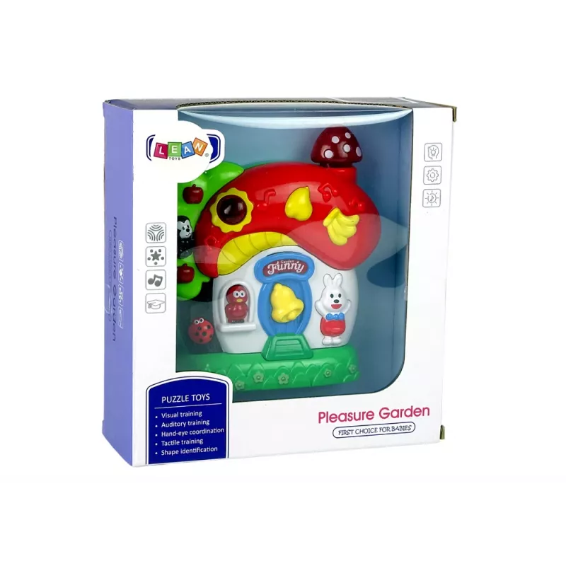 LEAN TOYS Μουσικό Σπιτάκι Παιχνιδιού για Μωρά Ζώα