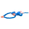 LEAN TOYS λούτρινο μαϊμού μασκότ με ήχο, μπλε 80 cm