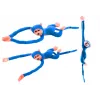LEAN TOYS λούτρινο μαϊμού μασκότ με ήχο, μπλε 80 cm