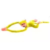 LEAN TOYS Λούτρινη μαϊμού μασκότ με ήχο, κίτρινο 80 cm