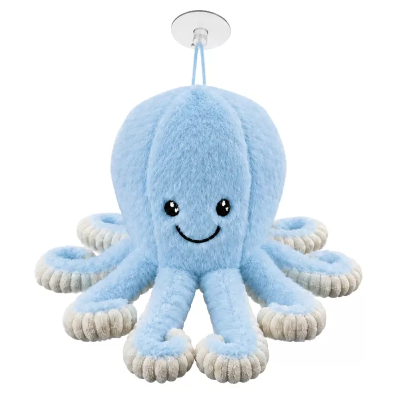 LEAN TOYS Πλούσιο Χταπόδι με Βεντούζα, Μπλε, 16 cm