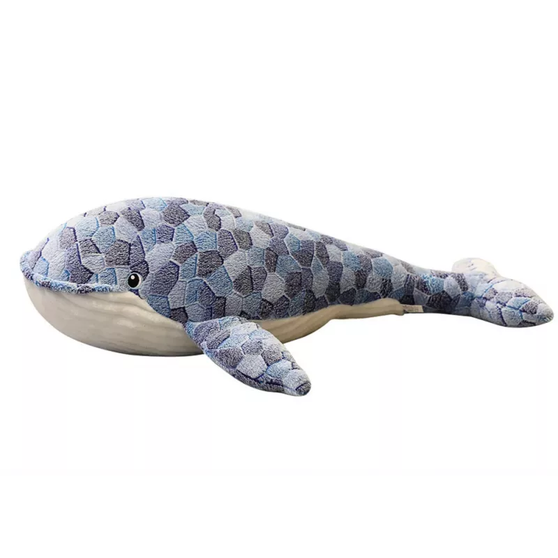 LEAN TOYS Μασκότ λούτρινη φάλαινα γκρι 90 cm