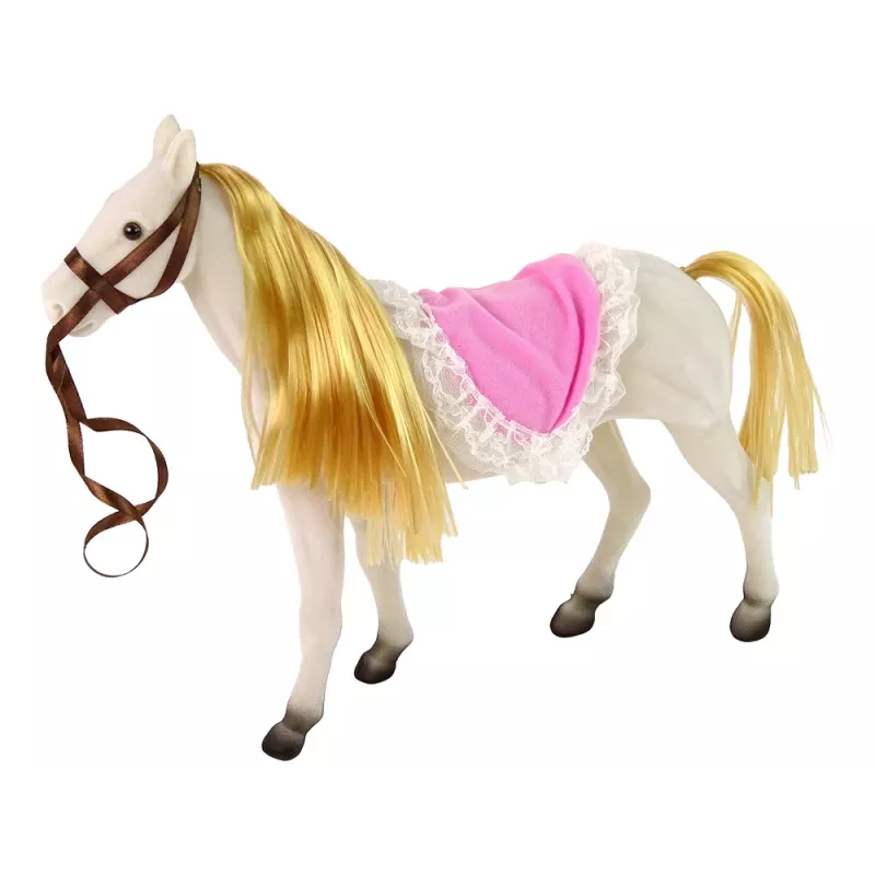 LEAN TOYS Κούκλα Πριγκίπισσα με Λευκό Πόνυ Φιγούρες Αξεσουάρ