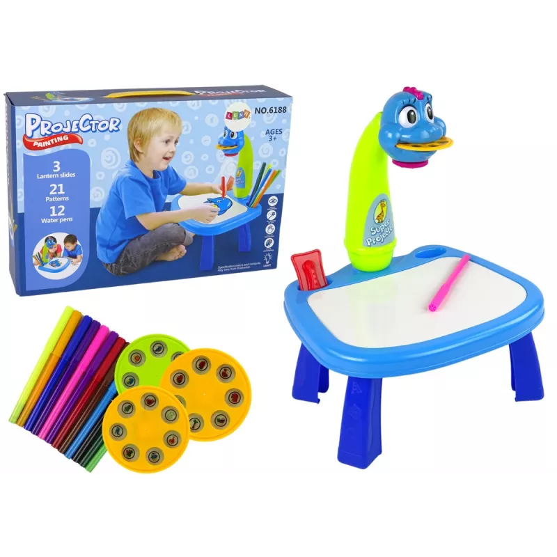 LEAN TOYS Προβολέας για Εκμάθηση Σχεδίου Τραπέζι Προβολέα Δεινοσαύρων