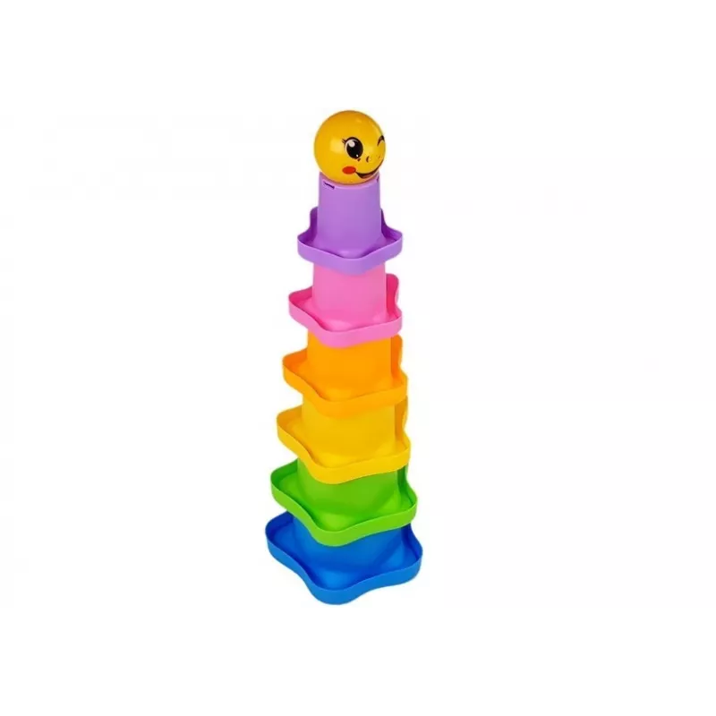 LEAN TOYS Πυραμιδικά ποτηράκια για μωρά Asterisks
