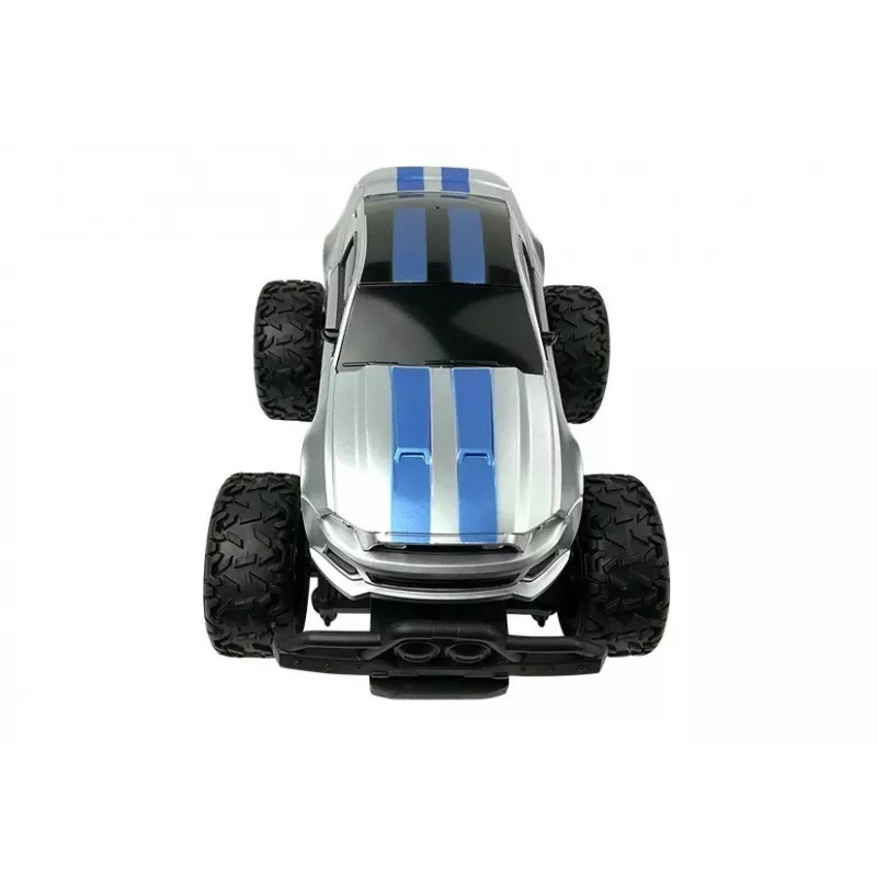 LEAN TOYS Τηλεχειριζόμενο Αυτοκίνητο Off-Road R/C Ασημί High Wheels