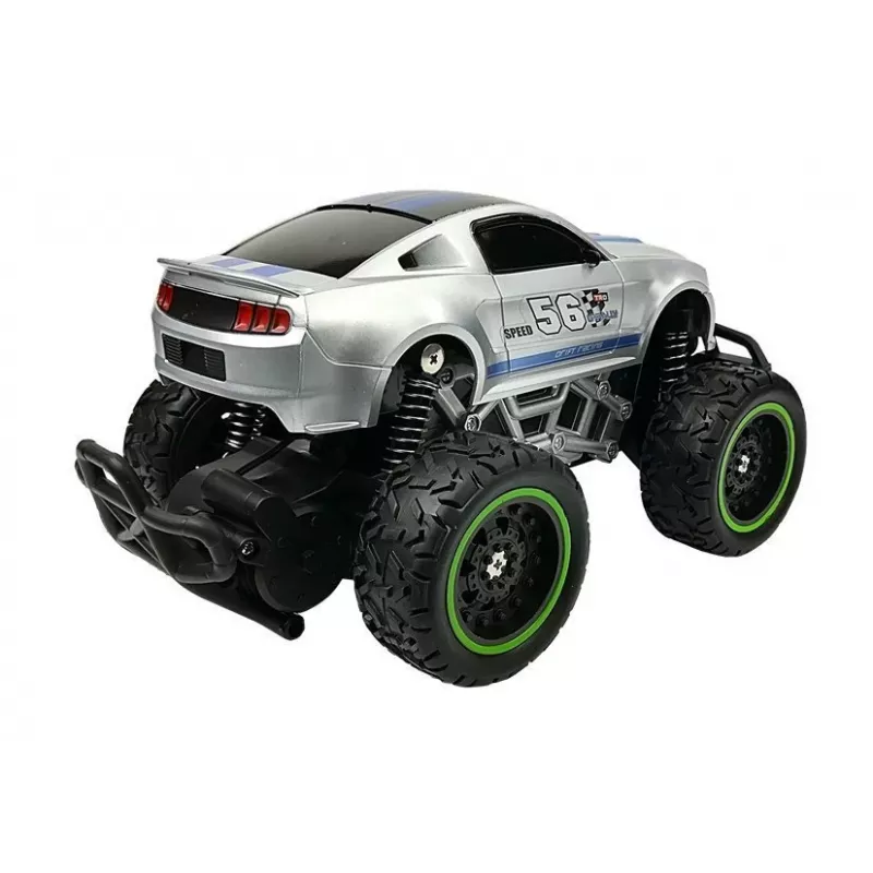 LEAN TOYS Τηλεχειριζόμενο Αυτοκίνητο Off-Road R/C Ασημί High Wheels